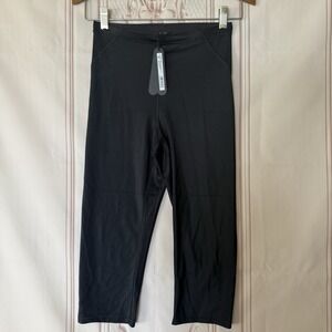 NikeSKIMS Shine Drawcord Crop Legging 17 Inch Obsidian Black Size XS NWT $94